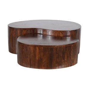 Contemporary Stylish <b>Nesting</b> <b>Tables</b> Living Room Furniture <b>Coffee</b> <b>Table</b> <b>Set</b> with Strong Base and Sleek Finish Functional <b>Table</b> - Product Image 2