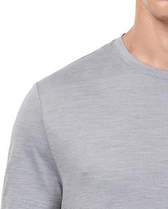 T-shirt 100% laine mérinos, streetwear, manches courtes, col rond, respirant, doux, vêtements de sport, tricoté en laine, pour homme, par TANVEX - Product Image 2