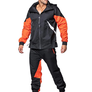Ensemble de survêtement coupe-vent pour homme, léger et de qualité supérieure, tenue de sport décontractée pour le jogging, tissu confortable, vêtements de course actifs - Product Image 1