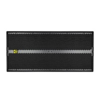Subwoofer Actif Mono Haute Puissance 3000W à Double Haut-parleur Néodyme 4 Ohms, en Contreplaqué de Bouleau avec Diaphragme en Alliage de Titane, Portable pour Festivals