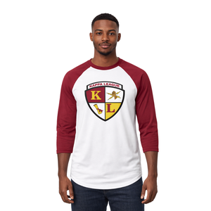 Camiseta de Béisbol con el Escudo de la Liga Kappa Alpha Psi, Color Granate, Ropa de Fraternidad Griega con Diseño Clásico, Comodidad y Estilo Atlético - Product Image 1