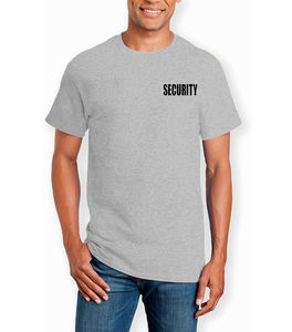 T-shirt de sécurité en coton 100% blanc pour hommes, avec logo personnalisé de haute qualité, imprimé, prix de gros, t-shirts de sécurité - Product Image 5