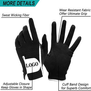 Guantes de golf de cuero de envío rápido para hombre, para mano izquierda o derecha, suaves, transpirables, de piel de oveja pura, precio mayorista barato. - Product Image 3