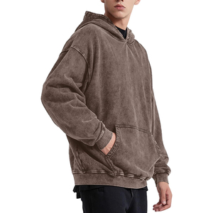 Sudadera con Capucha para Hombre, Estilo Acid Wash, Oversize, Personalizable, Streetwear Vintage, Felpa Francesa, Algodón, Térmica - Product Image 5