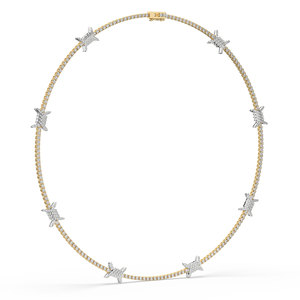 Collar con Diamante Cultivado en Laboratorio de Corte Brillante Redondo de 7.10 Quilates, D-F VS-VVS, Estilo Único y Ligero, Joyería Fina - Product Image 5