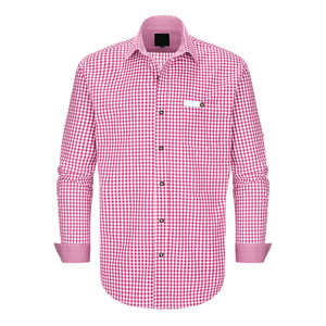 Chemises décontractées élégantes pour hommes 2026 en gros, à manches longues, à carreaux, coupe ajustée, style bavarois, personnalisables avec logo et design, confortables - Product Image 5