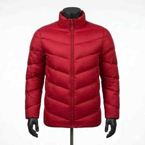 Formal Men'<b>s</b> Puffer <b>Jackets</b> with Stand Collar Premium Quality Front Logo Winter <b>Jacket</b> Available in Different Colors - Product Image 1
