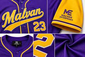 Premium Customized Printed Baseball Uniform Jersey for Button Front Moisture-Wicking Anti-Bacterial Polyester/Cotton Short - Product Image 3