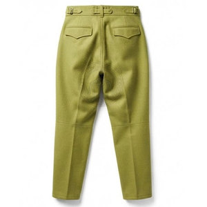Pantalon de combat allemand professionnel, reproduction historique, coupe droite, léger, en toile écologique, fermeture à boutons, robuste - Product Image 2