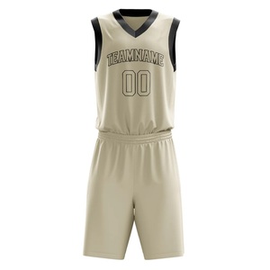 Tenue de basketball prête pour le tournoi, en tissu interlock respirant, maillot et short de club personnalisés, vente en gros à l'exportation - Product Image 3