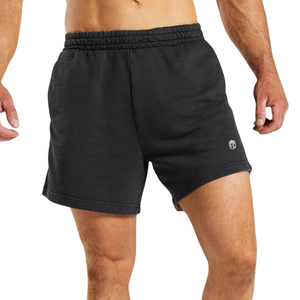 Pantalones Cortos Deportivos para Hombre, Corte Regular de 5 Pulgadas, Estilo Vintage, para Gimnasio, Entrenamiento, Fitness, Color Negro - Product Image 1