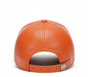 Premium Genuine Cowhide Leather Baseball Cap – Adjustable Curved Brim Casual <b>Hat</b> - Product Image 4