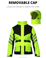 Impermeable reflectante para motocicleta, chaqueta de lluvia para motocicleta, traje de lluvia para hombre, impermeable para motocross.