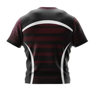 Conjunto de camiseta y pantalones cortos de rugby sublimados personalizados al por mayor, uniformes de rugby de primera calidad para equipos a precio económico - Product Image 5