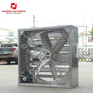 Ventilador Axial de Conducto Phuong Linh Group, 36 Pulgadas, Aspas de Aluminio, 1450 RPM, Rodamiento de Bolas, Color Plateado, CA 220V - Product Image 2