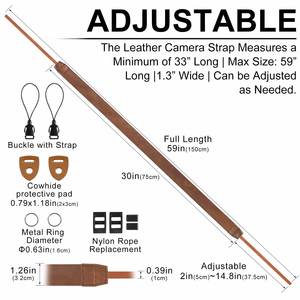 Hot Selling Retro Style Polyester Comfortable Neck/Shoulder Camera Strap for All Cameras Customized Color Available - Product Image 4