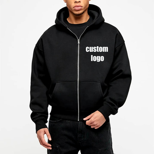Sudadera con Capucha para Hombre, de Algodón Grueso y de Alta Calidad, Estilo Francés, Personalizada, con Hombros Caídos, Talla Grande - Product Image 1