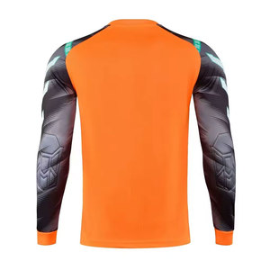 Maillot de gardien de but pour homme adulte avec protection des coudes, imprimé, 100% polyester, respirant, vêtements d'entraînement de football - Product Image 4