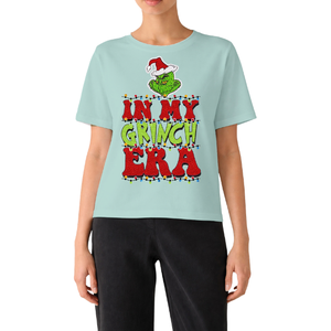 T-shirt pour femme à manches courtes, col rond, bleu clair uni, avec broderie personnalisée, printemps/été, vente en gros de t-shirts pour femme - Product Image 2