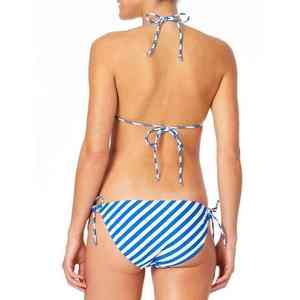 Traje de Baño Multicolor con Estampado Digital, Estilo Artístico de Verano, Conjunto Flexible y Suave para Mujer, Bikini para Playa - Product Image 3