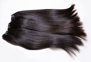 Extensiones de Cabello Humano Natural Negro de 14 Pulgadas, Cabello Indio Virgen Liso, de Una Sola Capa, Suave y Sedoso - Product Image 3