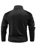 T-shirt formel d'extérieur pour homme à manches longues en coton, col rond, plusieurs poches, respirant, anti-plis, séchage rapide, extensible