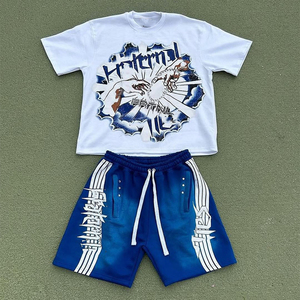 ชุดเซ็ตเสื้อครอปและกางเกงขาสั้นสำหรับผู้หญิง ผ้าคอตตอน 100% ใส่สบาย ไซส์ใหญ่  รับสกรีนโลโก้ หลายสี แห้งเร็ว เหมาะสำหรับฤดูหนาว - Product Image 6