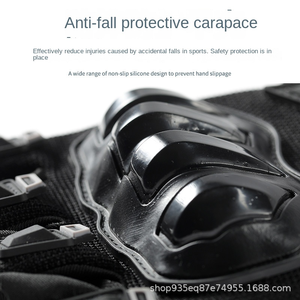 ถุงมือขี่จักรยานยนต์หนังคุณภาพสูงแบบเต็มนิ้ว หน้าจอสัมผัสได้ ระบายอากาศ ทนทานต่อการสึกหรอ กันลื่น กันตก - Product Image 4