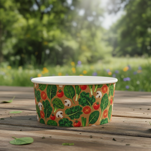 Bols en papier kraft jetables, écologiques et compostables, 12 oz, 24 oz, 44 oz, pour salade, nouilles, riz et soupe - Product Image 5