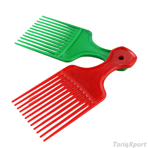 หวีซี่ห่างพลาสติกสำหรับผมหยิกแบบมืออาชีพ พร้อมโลโก้สั่งทำ ด้ามจับพีซีอเนกประสงค์ หวีกำจัดเหาสำหรับใช้ในบ้าน บรรจุกล่อง - Product Image 2