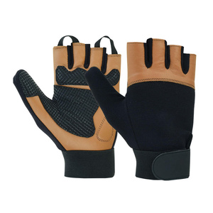 Best Performance Sheep Grain Leather Wheel Chair Gloves Heavy Duty Industrial Safety Full Finger Non-Slip Zipper Outdoor Sports - Product Image 1