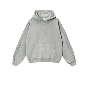 Sweat-shirt pour homme de qualité supérieure, personnalisé OEM, délavé à l'acide, 100% coton, impression numérique, anti-froissement, respirant, poids du tissu 330g pour - Product Image 4