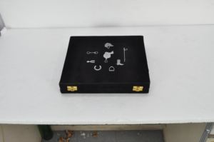 Juego de cubiertos de acero inoxidable plateado de 5 piezas con acabado pulido espejo, estilo cabezal de caballo, para eventos y fiestas - Product Image 6