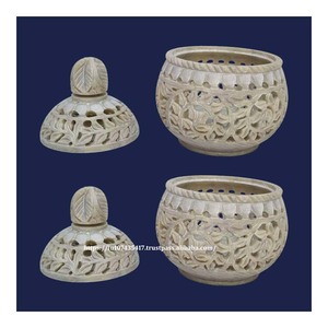 มือแกะสลักหินสบู่คุณภาพดีไซน์ทันสมัยสำหรับตกแต่งบ้าน - Product Image 1