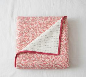 Cubrecama de Algodón Kantha con Estampado de Bloques, Proveedor Mayorista Indio - Product Image 5