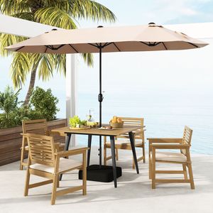 Tavolo da Pranzo per Esterni in Legno di Acacia per 4 Persone, Ideale per Giardino, Bordo Piscina e Cortile - Product Image 3