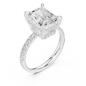 ต่างหูเพชรเพาะเลี้ยงในห้องปฏิบัติการทองคำขาว 18K ของผู้หญิงจาก Aries Jewel ชุบโรเดียม ดีไซน์โรแมนติก เหมาะสำหรับงานแต่งงาน ของขวัญสำหรับงานปาร์ตี้ เครื่องประดับ - Product Image 5