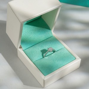 Glosbe Co Everyday Wear Women 18K Solid Gold Heart-Shaped Natural Diamond <b>Ring</b> 4.8x4.2mm for Certified Jewelry Wholesale Vietnam - Product Image 1