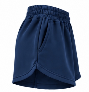 Shorts Deportivos de Poliéster Tejido Azul Marino de Index Apparel, con Cintura Elástica y Bolsillos, Ropa Casual para Mujer - Product Image 3