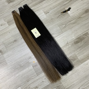 Mèches de cheveux naturelles droites, noires, extensions de trame à cuticules alignées, cheveux humains bruts vietnamiens, Vietnam - Product Image 4