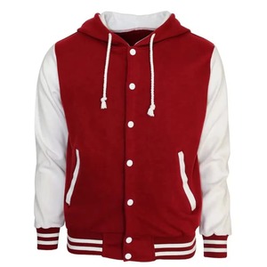 Blouson universitaire en cuir basique personnalisé pour homme, col montant, style Letterman, nouvelle collection, tenue bomber basique tendance - Product Image 1