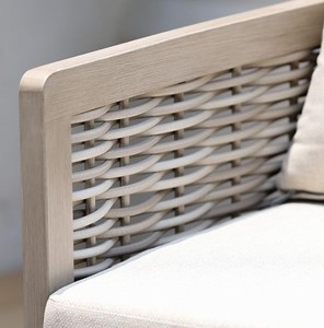 Modern Minimalist Rattan Outdoor <b>Garden</b> <b>Set</b> <b>2</b> <b>Seater</b> Steel Frame Weather Resistant Eco-Friendly Farmhouse Park Patio Furniture - Product Image 6