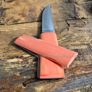 Cuchillo de utilidad de Damasco de alta calidad, balanzas de hueso de vaca lisas, mango, fabricación india, materiales de calidad - Product Image 1