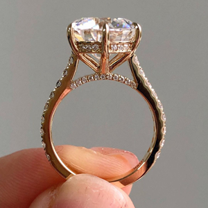 Anillo Iced Jewelz de 3.60 Quilates con Corte Redondo, Chapado en Oro Amarillo de 14K para Ella, Certificado IGI, ¡Gran Venta! - Product Image 4