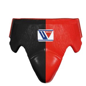 ชุดอุปกรณ์นวมชกมวยแบบปรับแต่งได้ รุ่น Pro Winning สีแดงดำ ขนาด 12oz 14oz 16oz พร้อมเชือกผูกและสายรัด นวมคิกบ็อกซิ่ง หนังแท้ - Product Image 3