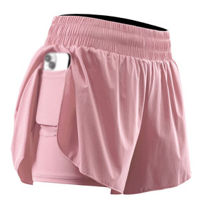 Shorts de course élégants pour femmes, de haute qualité, respirants, avec ceinture élastique, pour la course à pied, le yoga et la remise en forme - Product Image 4