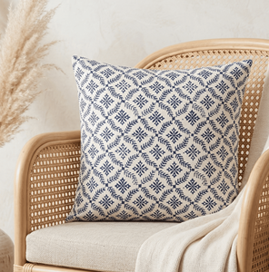 Housse de coussin en coton bordeaux imprimée au bloc 20x20 avec motifs ethniques, légère, avec fermeture éclair, pour coussin décoratif - Product Image 4