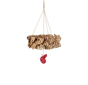 Adornos Colgantes de Jacinto de Agua Tejidos a Mano Estilo Boho para Decoración Navideña, Manualidades Rústicas para Fiestas - Product Image 1