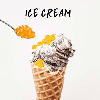 Kleine biologische tapioca balletjes met mango-yoghurt smaak, instant popping boba, klaar om te eten, fruitsap toevoegingen, kleurrijke beker