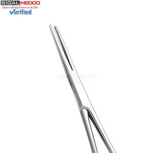 Pinces hémostatiques Kelly, outil chirurgical, 8 pouces, pinces à verrouillage manuel, mécanisme à cliquet, acier inoxydable, lot de 2, certifié CE - Product Image 3